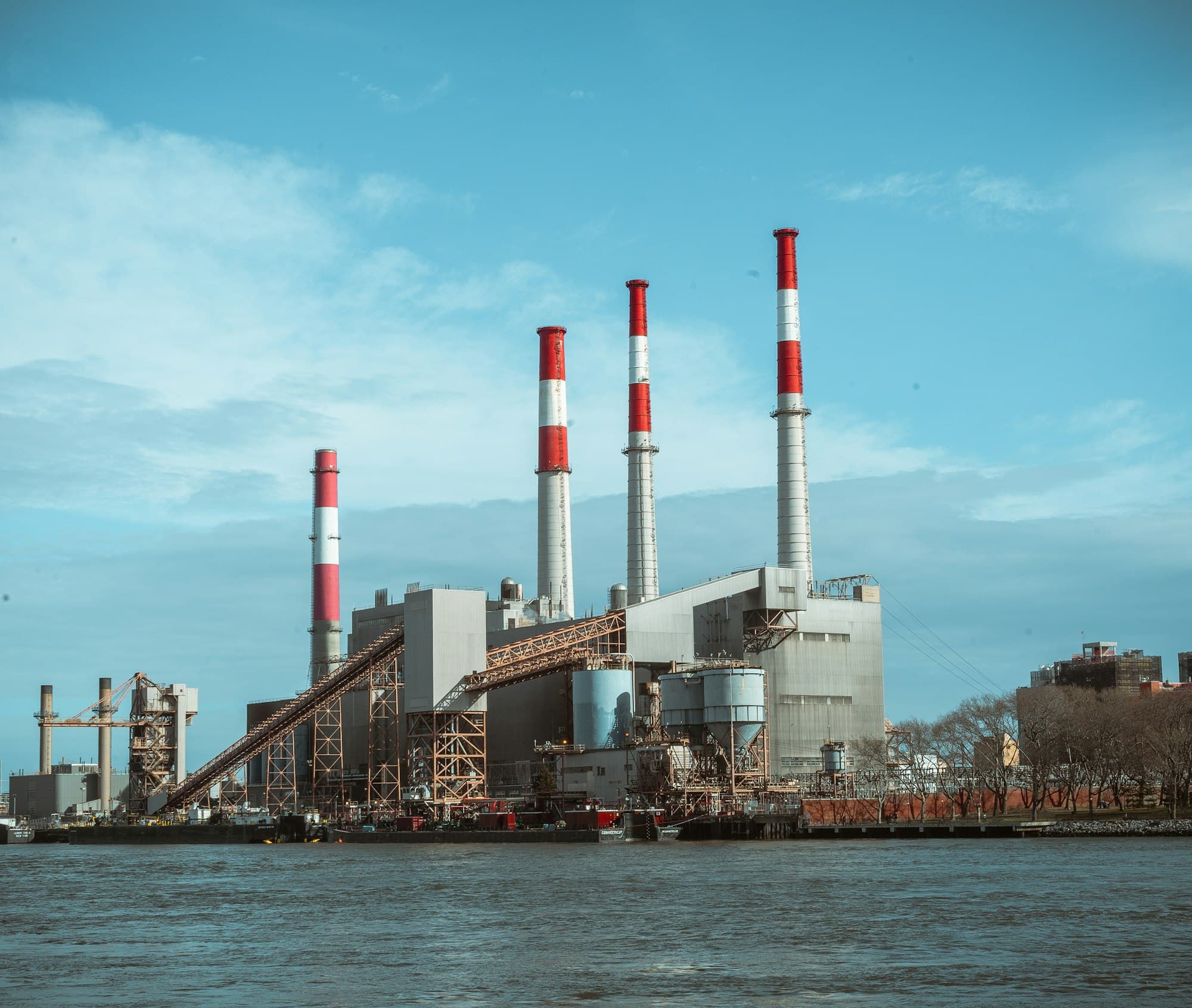 Industrial plant stacks and process structures